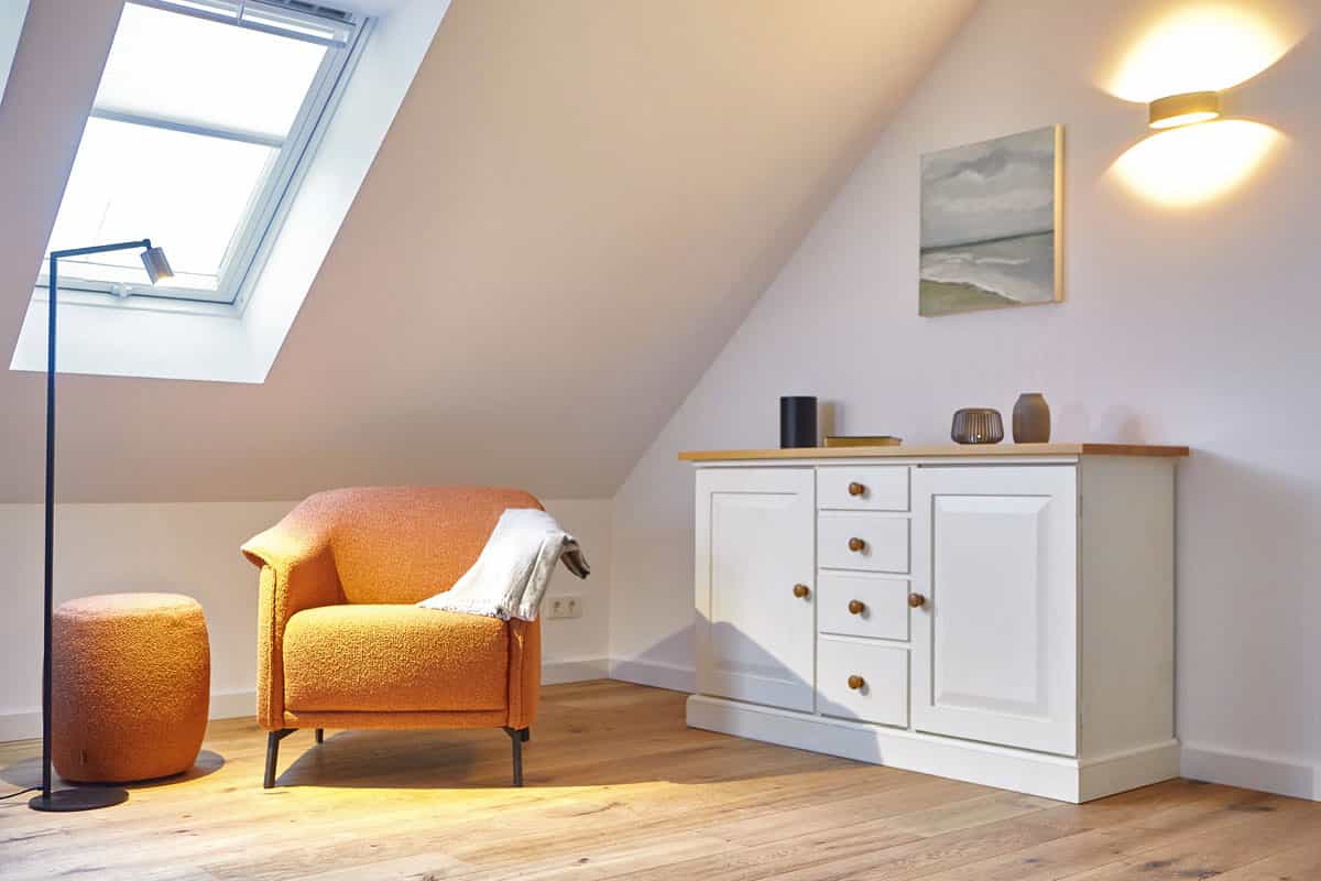 Ferienhaus Einrichtung Leseecke Butjapark