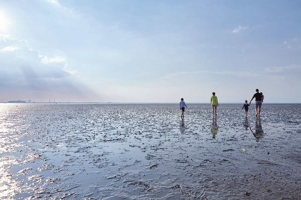 Nordsee Strand-Spaziergang Butjapark